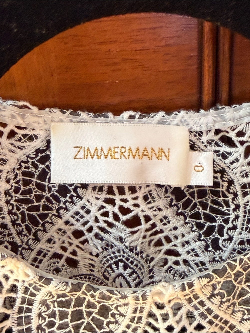 Zimmermann Gray Lace Peplum Blouse - Picture 4 of 4